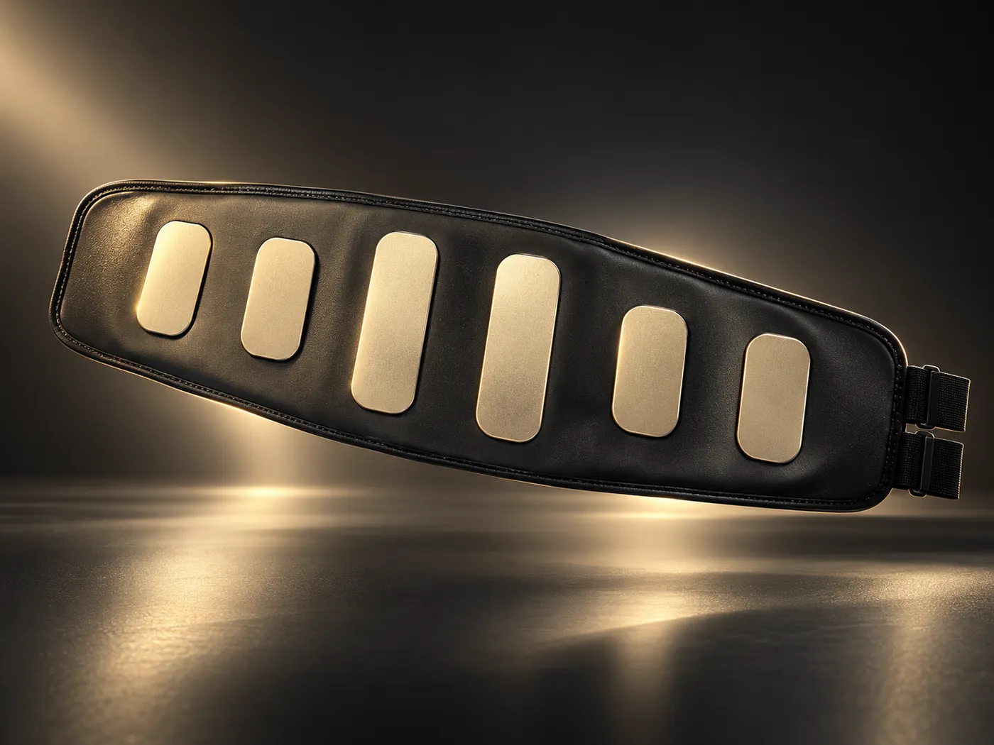 Ceinture à ultrasons Slim Sonic, plaques dorées sur fond noir